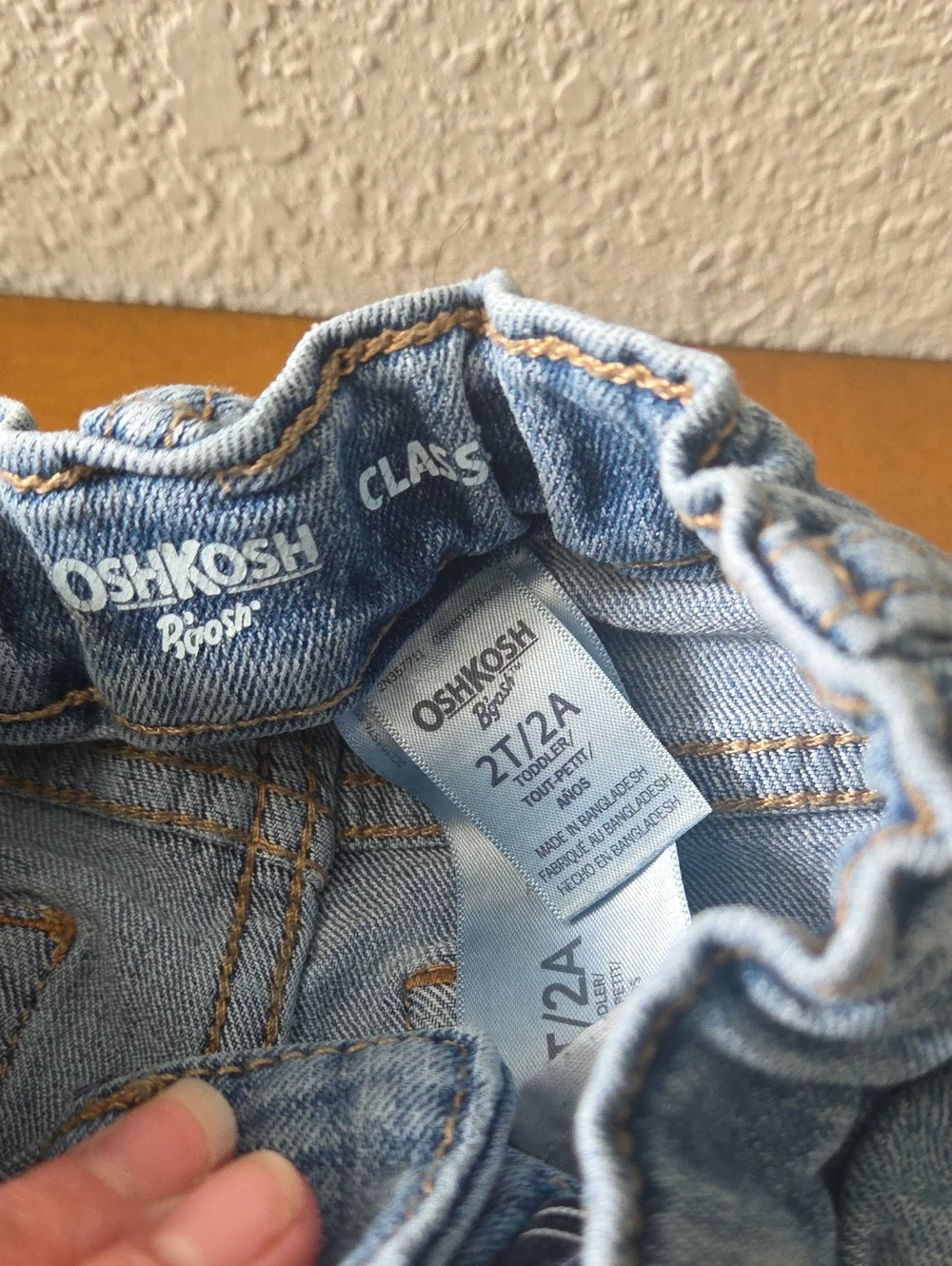 Lot of 4 Kids Blue Denim Jeans